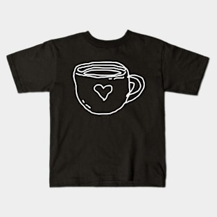 cup of coffee art Kids T-Shirt